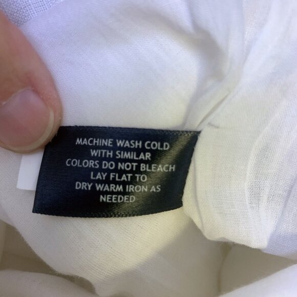 Boston Proper White Wide-Leg Linen Blend Pants Size 6 - Picture 7 of 7